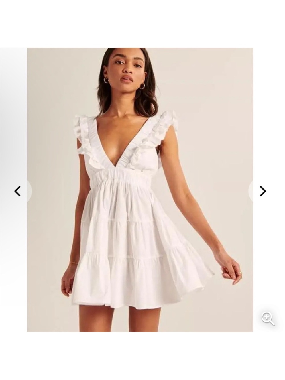 Abercrombie and Fitch  Ruffle V-Neck Tiered Mini Dress